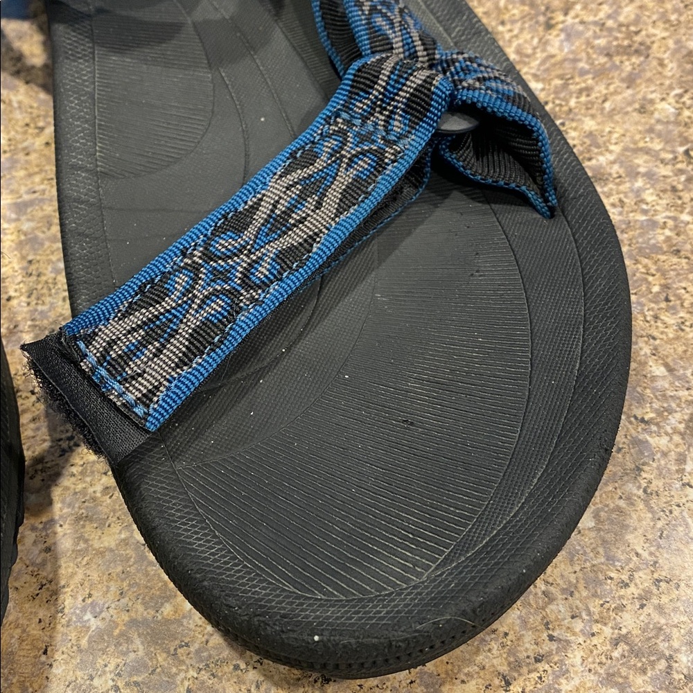 Teva Blue Black Gray Water Hiking Sport Sandals US Size 11 - Picture 12 of 17